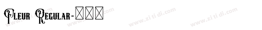 Fleur Regular字体转换
